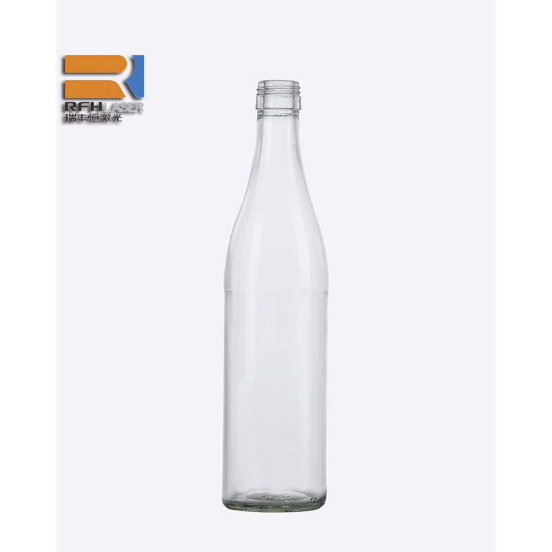 UV DPSS laser engraving glass bottle with quickly and efficiently speed